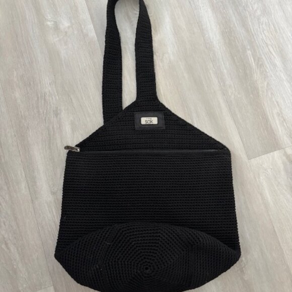 THE SAK Over Shoulder Backpack Shoulder Bag Black - Picture 1 of 4